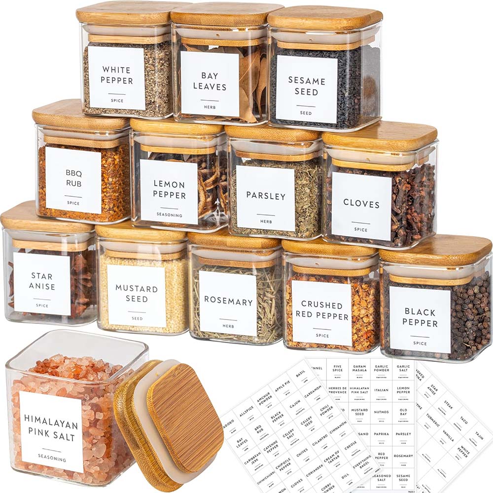 Food Storage Labels - Frascos De Vidro Definidos Com Etiquetas
