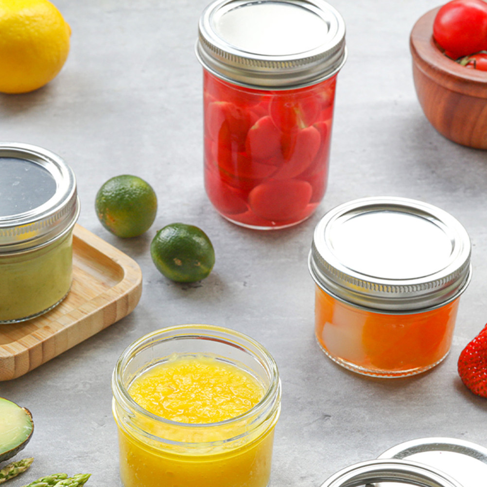Food Storage Containers - 3 unidades de mini potes Mason