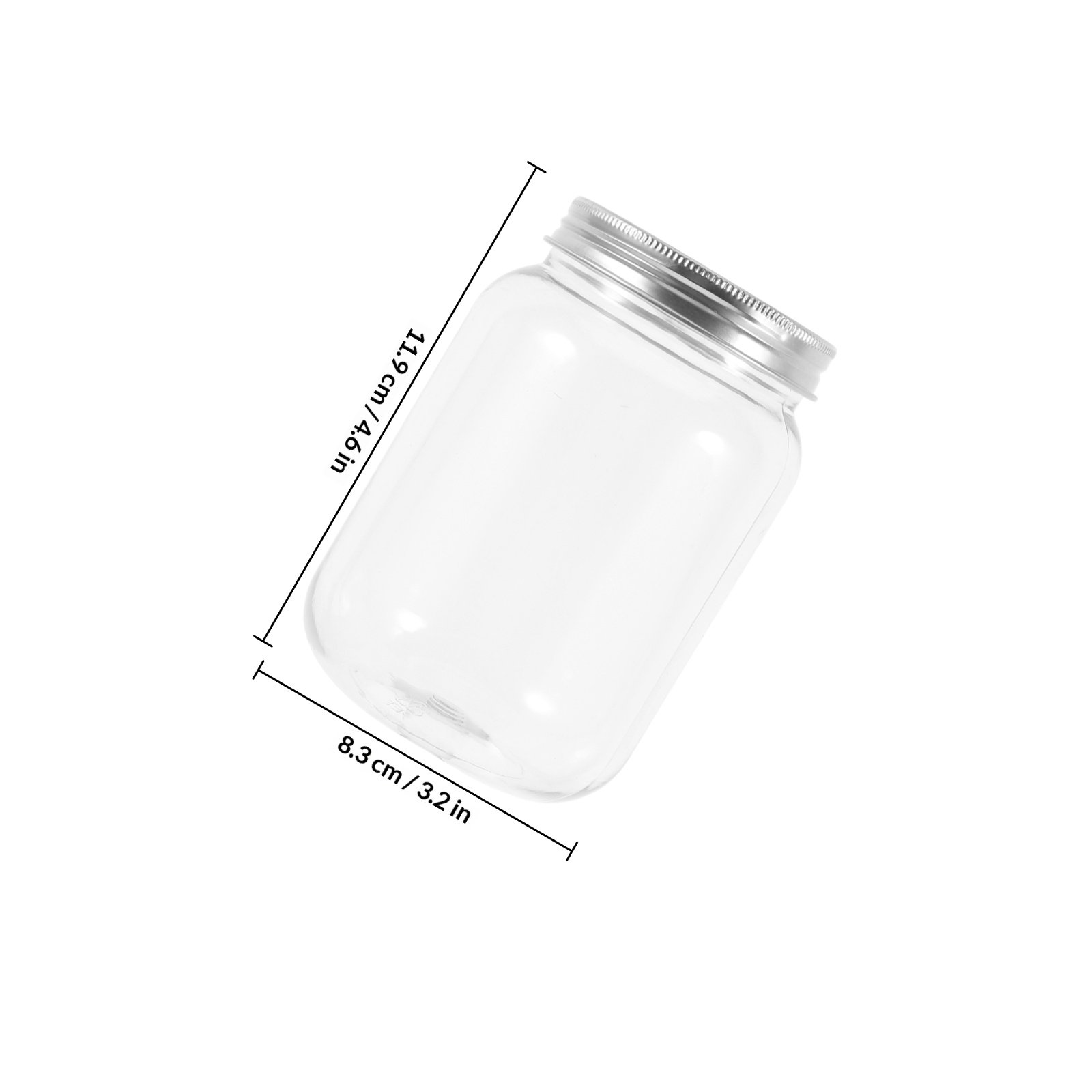 4 potes de plástico transparen - Food Storage Containers avaliação e preço