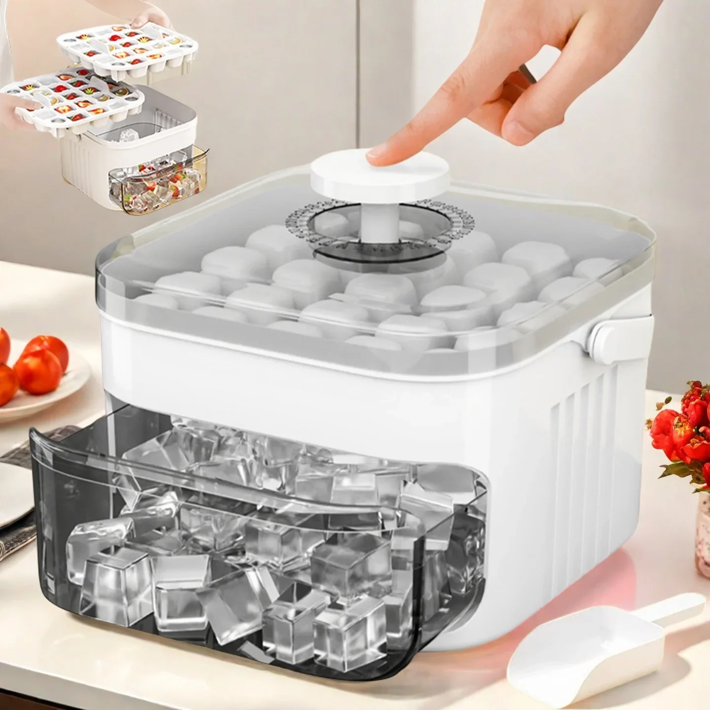Forma de Gelo em Cubos com Tam - Food Storage Meals avaliação e preço